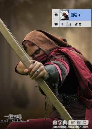 photoshop合成制作手握火焰弓箭的刺客9