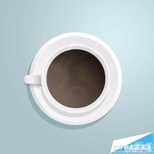 photoshop怎么绘制一个白色的装有咖啡杯子?17