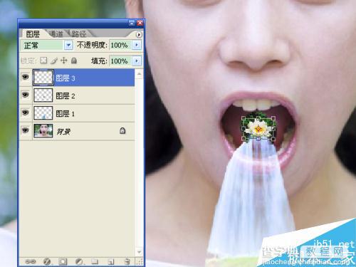 ps合成将瀑布从人物眼中和口中流出的效果图6