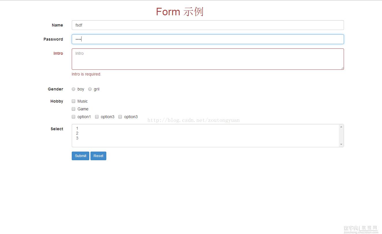 基于Bootstrap+jQuery.validate实现Form表单验证4