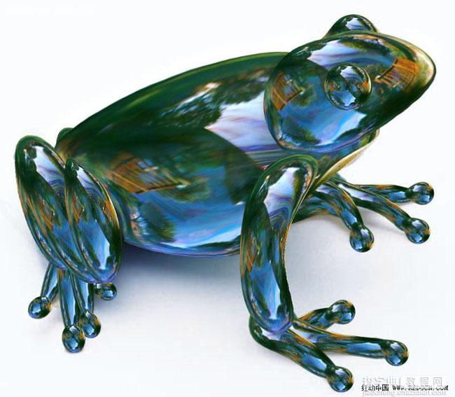 PS合成一只剔透的玻璃青蛙1