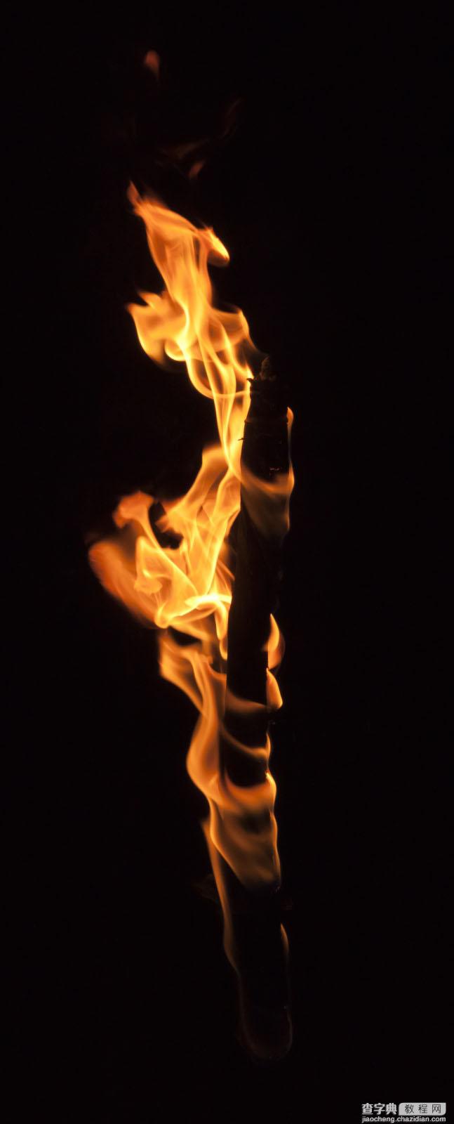 Photoshop为美女图片打造出超酷的火焰壁纸效果33