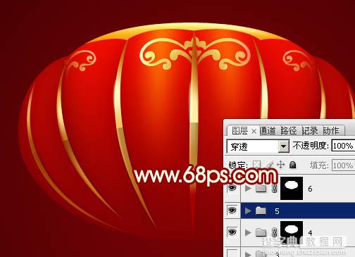 Photoshop设计制作喜庆的新春大红灯笼28
