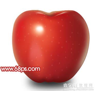 Photoshop 一个逼真的红富士苹果21
