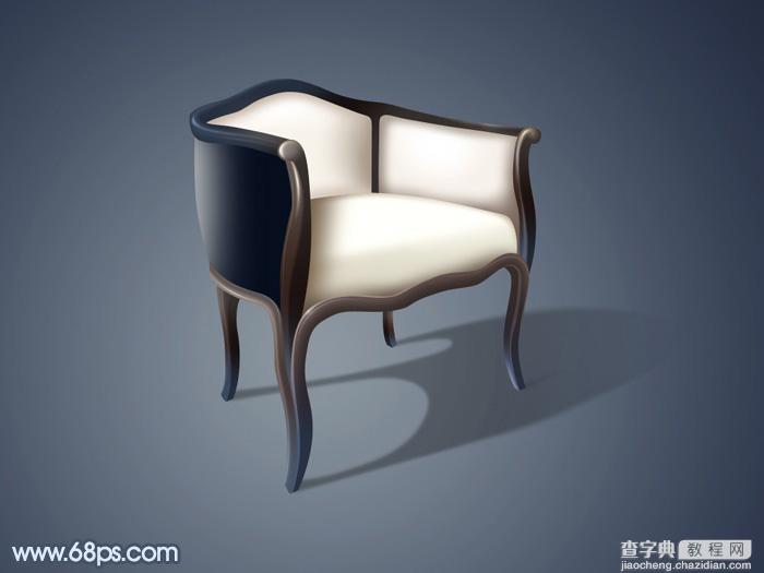 Photoshop设计制作出逼真的古典木质沙发椅子1