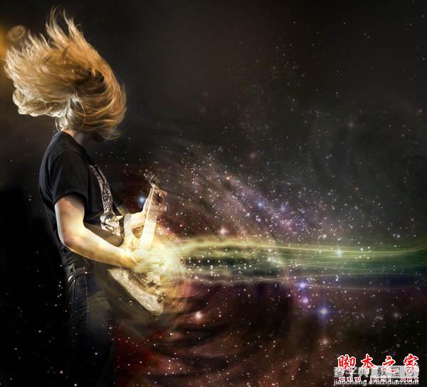 Photoshop设计制作出动感的摇滚音乐海报28