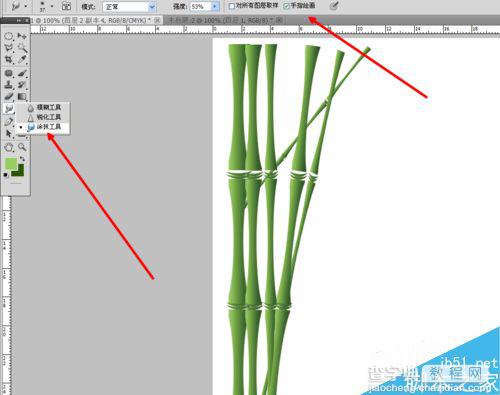 ps制作翠绿的竹子效果图14