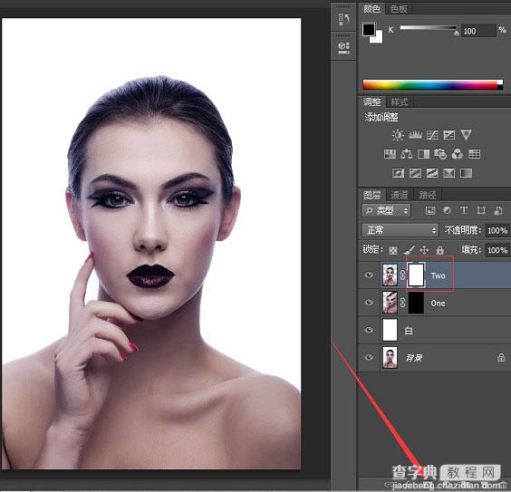 Photoshop将美女脸部增加打散颗粒特效23
