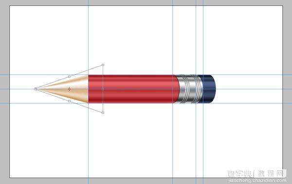 PS鼠绘质感红色铅笔图标18