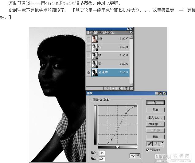 Photoshop通道抠图基础实例教程5