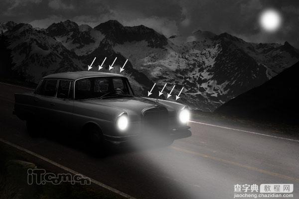 Photoshop打造夜间无人驾驶的汽车效果29