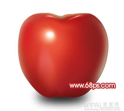 Photoshop 一个逼真的红富士苹果20