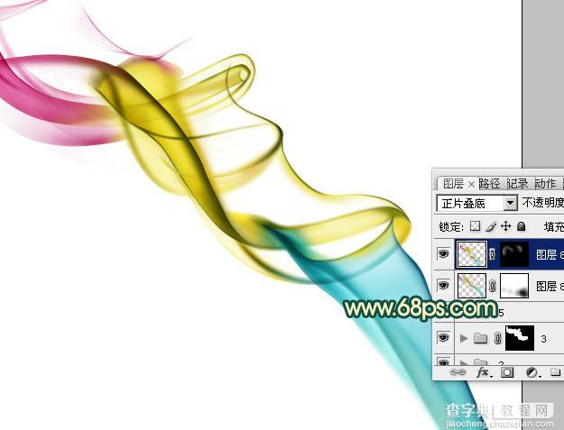 Photoshop设计制作出漂亮的彩色艺术轻烟29