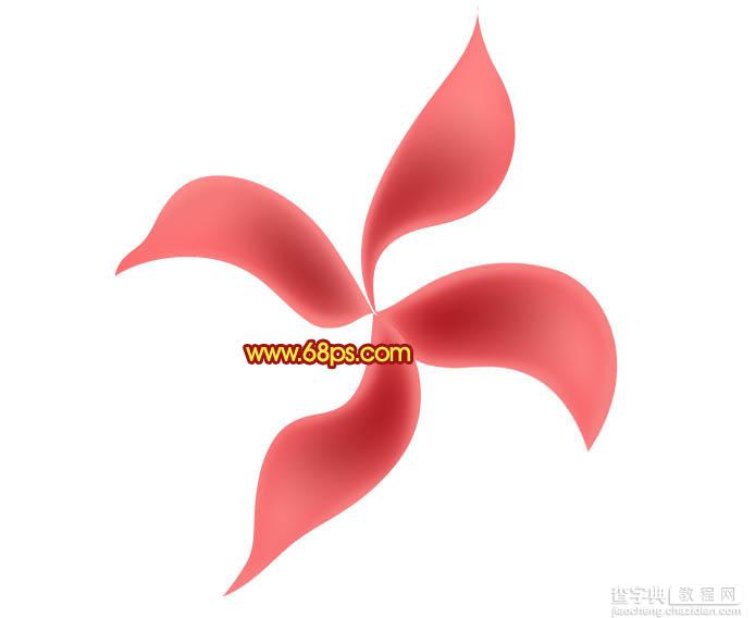 Photoshop设计制作出非常漂亮的梦幻红色透明丝质花朵17