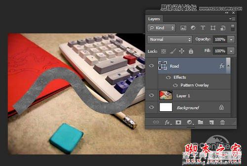Photoshop CS6设计制作桌面上的创意跑道19