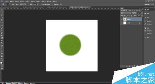 PS绘制一个毛茸茸的草绿色小球12