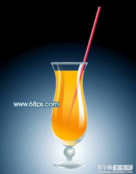 Photoshop 打造一杯鲜美的橙汁23