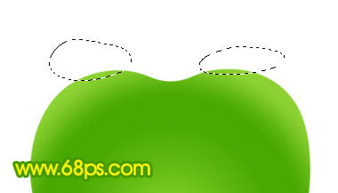 ps 绘制一个简单的绿色晶莹剔透的水晶苹果图标5