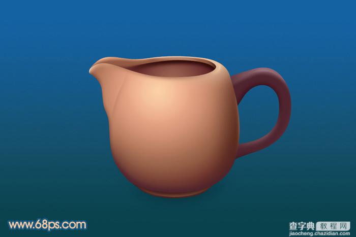 Photoshop设计制作一个逼真精致的陶瓷茶壶1