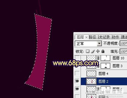 Photoshop打造漂亮的圆弧形彩色集成光束7