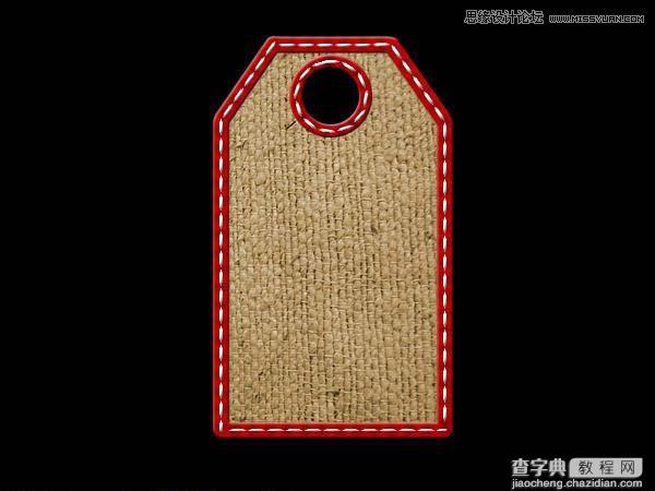 Photoshop设计非常好看的针织服装吊牌教程18