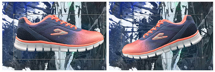 Photoshop设计制作非常复杂的喷溅运动鞋7