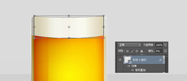 Photoshop制作一杯溢出泡沫的啤酒杯23