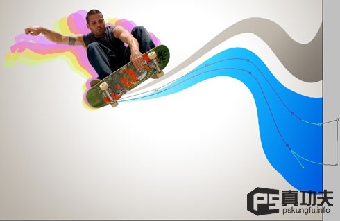 Photoshop 绚丽动感的滑板运动海报25