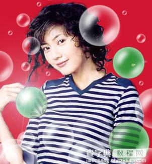 Photoshop制作简单实用的气泡笔刷7