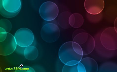 Photoshop 笔刷及滤镜制作漂亮的光斑壁纸18