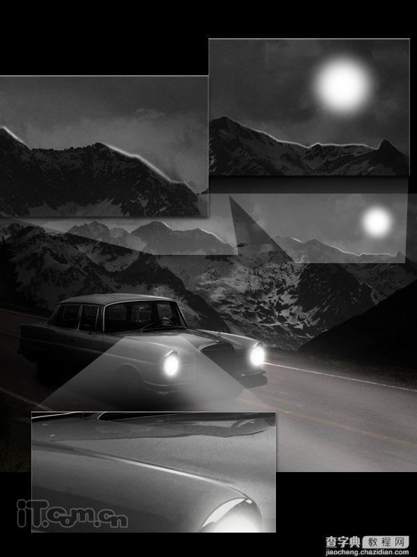 Photoshop打造夜间无人驾驶的汽车效果30