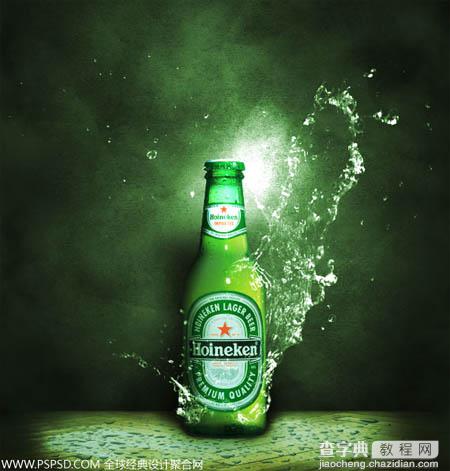 Photoshop制作超酷的动感啤酒海报29