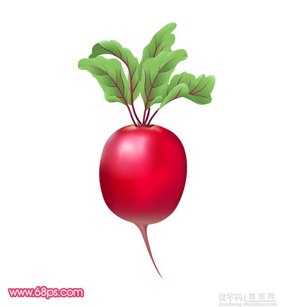 Photoshop设计制作出一个可爱的红萝卜1