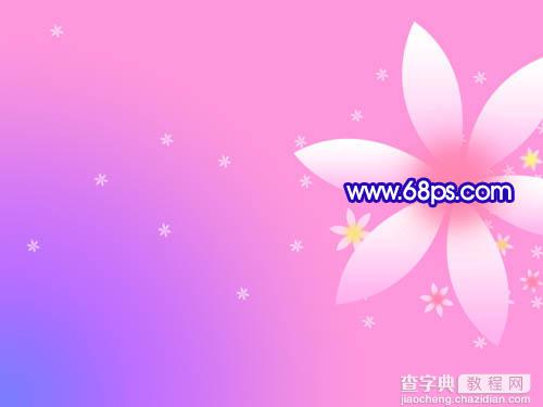 Photoshop 一张漂亮的蝴蝶花纹壁纸15