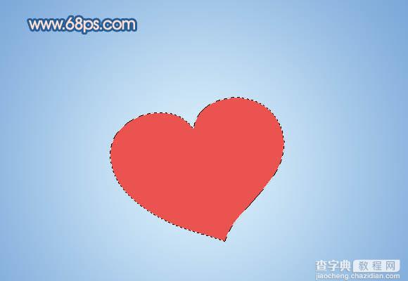 Photoshop打造一颗飞翔的红心4