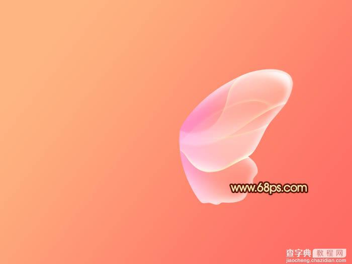 Photoshop制作出非常可爱的粉色水晶蝴蝶效果5