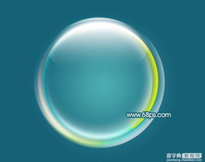 Photoshop设计制作漂亮的透明环保气泡图标20