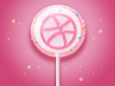 Photoshop设计制作逼真可爱的粉色棒棒糖1