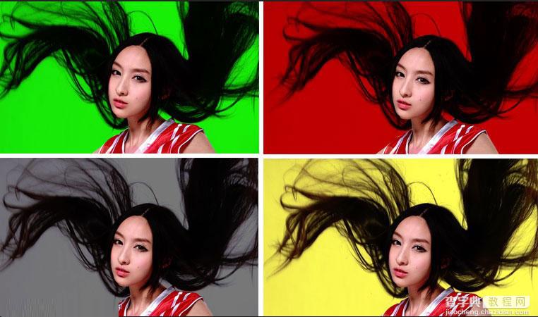 photoshop发丝抠图教程：美女人像头发丝抠图处理技巧1