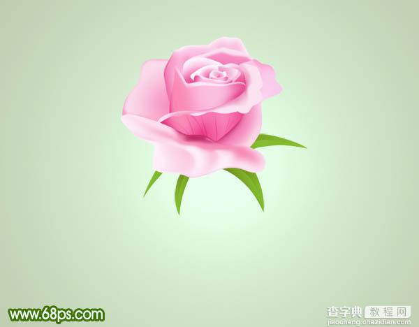 Photoshop打造鲜嫩的粉色玫瑰花24