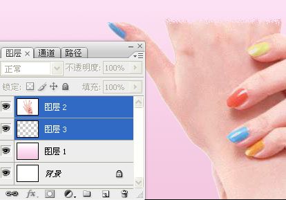 Photoshop使用另类方法给手抠图15