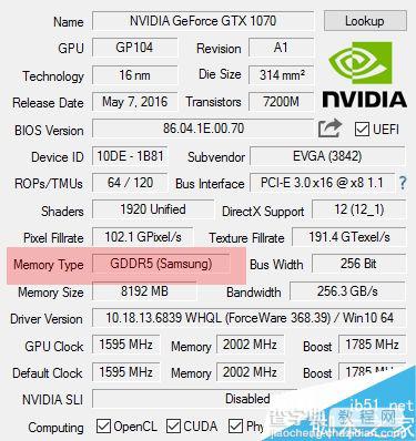 NVIDIA GTX 1070显存故障修复BIOS下载:美光显存用户务必升级2