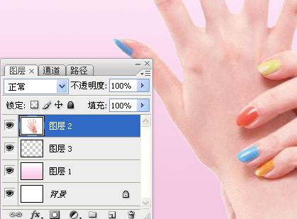 Photoshop使用另类方法给手抠图11