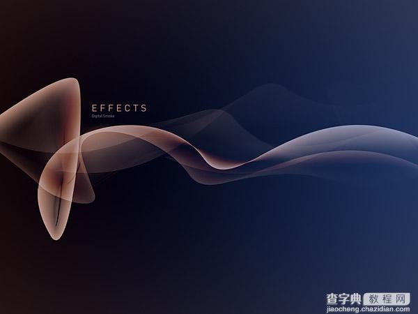 photoshop与AI合作快速制作出非常完美飘逸的烟雾光束效果1
