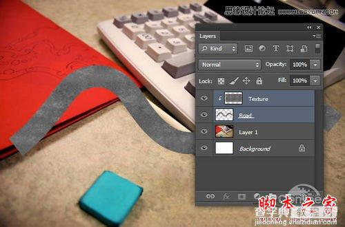 Photoshop CS6设计制作桌面上的创意跑道22