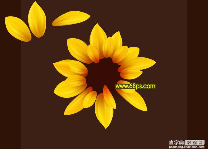 Photoshop打造漂亮的向日葵花朵25