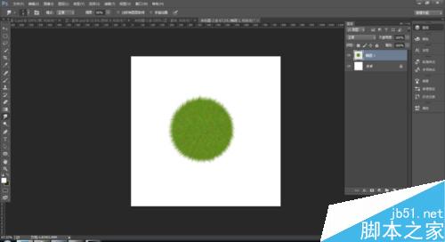 PS绘制一个毛茸茸的草绿色小球13