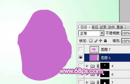 Photoshop设计制作出一朵漂亮逼真的紫色蝴蝶兰7