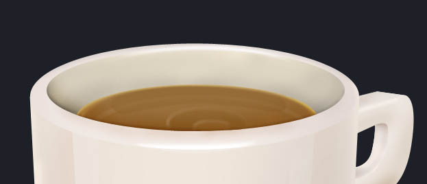 Photoshop制作一杯浓香的热咖啡教程11