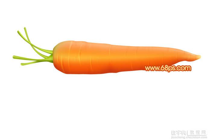 Photoshop设计制作一个逼真的新鲜胡萝卜30